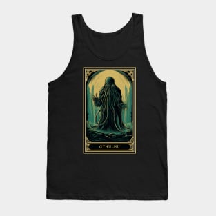 Cthulhu Tarot Card Vintage Artwork Tank Top